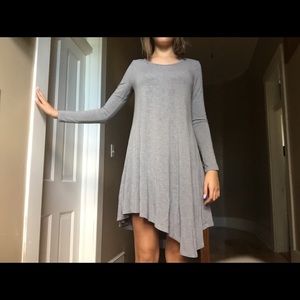 Asymmetrical gray mid length dress✨✨✨